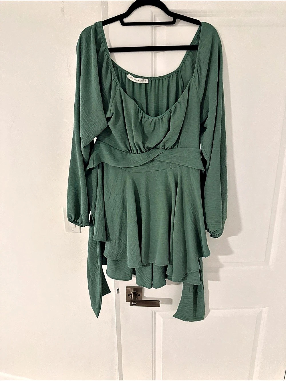 Altar'd State Green Long Sleeve Mini Dress Size XL